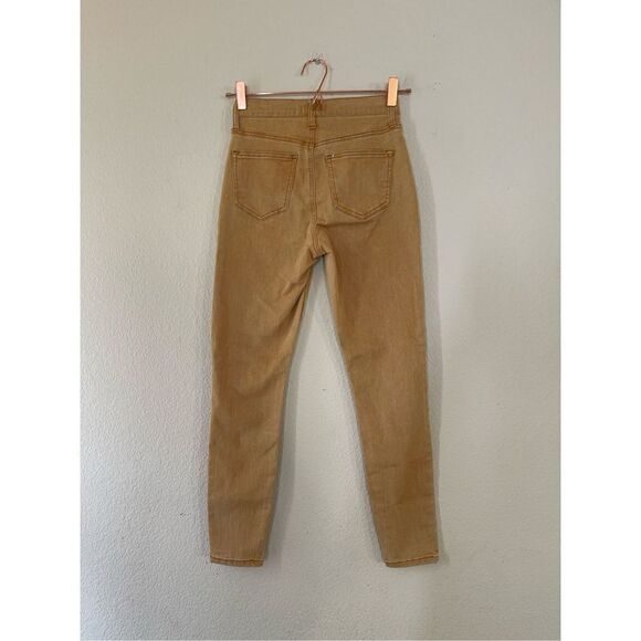 Altar’d state mustard yellow button fly high rise skinny jeans size 25 - Picture 3 of 7